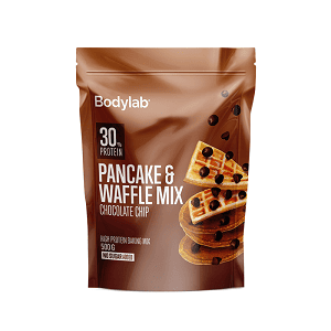 pancake med waffle mix chocolate chip smag